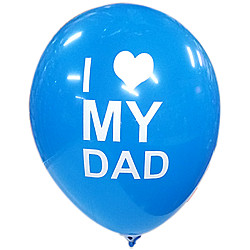  LATEX  12'' ΤΥΠΩΜΕΝA I LOVE MY DAD 25TEM