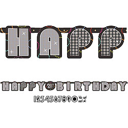 LETTER BANNER HAPPY BIRTHDAY ΜΕ ΗΛΙΚΙΑ