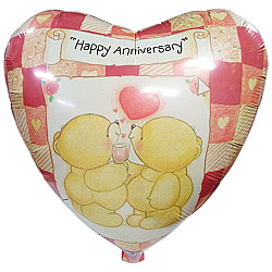 FOIL 18'' HAPPY ANNIVERSARY FOR EVER FRIENDS