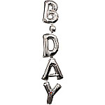 FOIL air filled B-DAY ΚΑΘΕΤΟ ΑΣΗΜΙ