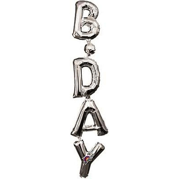 FOIL air filled B-DAY ΚΑΘΕΤΟ ΑΣΗΜΙ