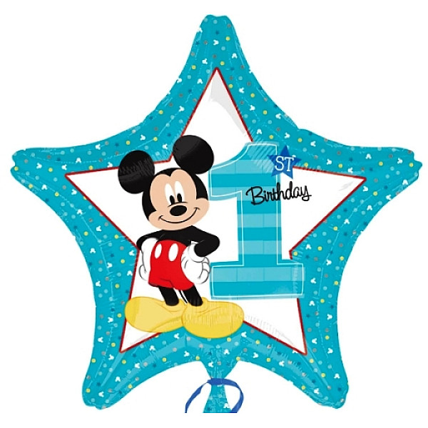 FOIL 19''ΑΣΤΕΡΙ DISNEY 1st BIRTHDAY MICKEY 
