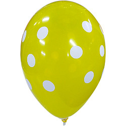 LATEX 12''  ΚΙΤΡΙΝΟ ΤΥΠΩΜΕΝΟ ΠΟΥΑ  25ΤΕΜ