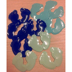 CONFETTI 8,5CM X 6,5CM ΠΑΤΟΥΣΑΚΙΑ ΜΠΛΕ 14ΓΡ.