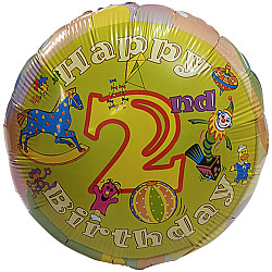 FOIL 18'' Vintage HAPPY 2nd BIRTHDAY Προσφορά!