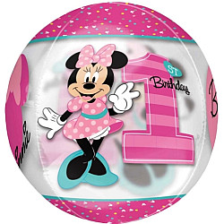 FOIL ORBZ HAPPY 1ST BIRTHDAY MINNIE DISNEY