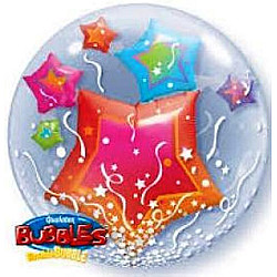 FOIL 24'' QUALATEX DOUBLE BUBBLE ΑΣΤΕΡΙΑ