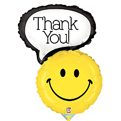 FOIL Mini/S 14'' THANK YOU SMILE FACE