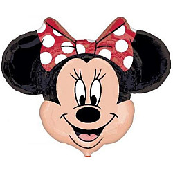 FOIL Mini/S 14''' MINNIE ΚΕΦΑΛΙ ΜΕ ΠΟΥΑ ΚΟΚΚΙΝΟ ΦΙΟΓΚΟ