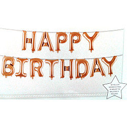 FOIL air filled HAPPY BIRTHDAY ROSE GOLD