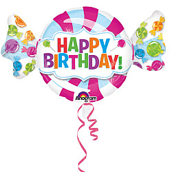FOIL S/S ΚΑΡΑΜΕΛΑ HAPPY BIRTHDAY 
