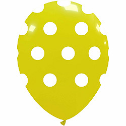 LATEX 13'' ΚΙΤΡΙΝΟ ΤΥΠΩΜΕΝΟ ΠΟΥΑ 6ΤΕΜ