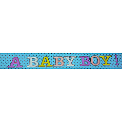 METALLIC BANNER A BABY BOY 4ΤΕΜ 3,60M
