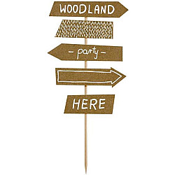 SIGNPOST TOPPER  WOODLAND PARTY