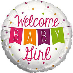 MIGHTY 21'' WELCOME BABY GIRL BANNER Προσφορά!