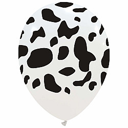 LATEX 13'' ΤΥΠΩΜΕΝΑ COW PRINT  6ΤΕΜ