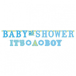LETTER BANNER WELCOME LITTLE ONE BOY