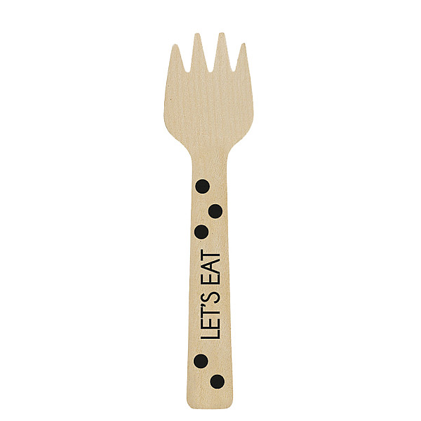 ΞΥΛΙΝΑ ΠΗΡΟΥΝΙΑ ΜΠΟΥΦΕ LET'S EAT ΜΑΥΡΟ 12ΤΜΧ