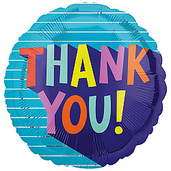 FOIL17'' THANK YOU FUN TYPE