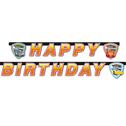 LETTER BANNER HAPPY BIRTHDAY CARS 3 