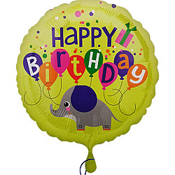  FOIL 17'' HAPPY BIRTHDAY ΕΛΕΦΑΝΤΑΚΙ