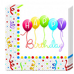 ΧΑΡΤΟΠΕΤΣΕΤΕΣ BIRTHDAY ΜΠΑΛΟΝΙΑ CONFETTI 20ΤΜΧ