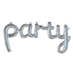 FOIL air filled PARTY ΙΡΙΔΙΖΟΝ ΑΣΗΜΙ