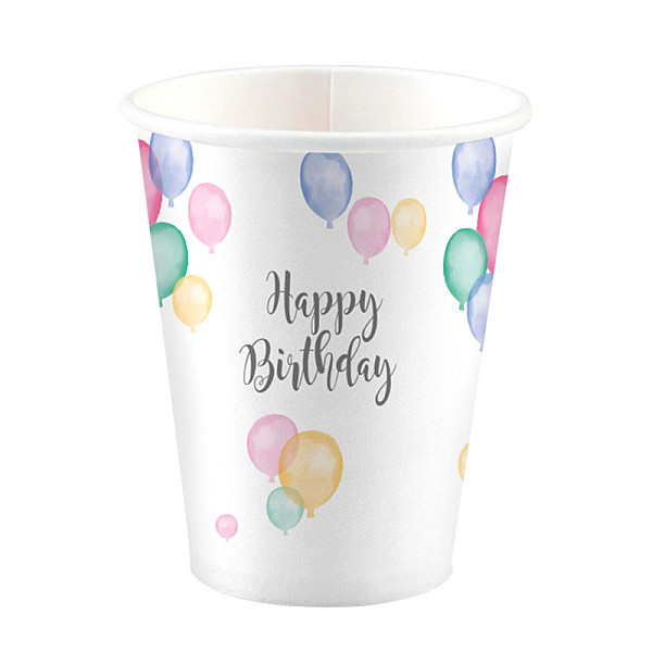 ΠΟΤΗΡΙΑ HAPPY BIRTHDAY PASTEL 8ΤΜΧ