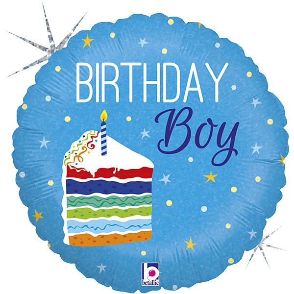  FOIL 18'' BIRTHDAY CAKE BOY