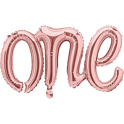 FOIL air filled ONE ROSE GOLD