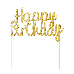 CAKE TOPPER ΤΟΥΡΤΑΣ H Β ΧΡΥΣΟ GLITTER 