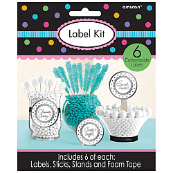 LABEL KIT ΣΕΤ ΕΤΙΚΕΤΑΣ ΜΠΟΥΦΕ Ή CANDY BAR ΑΣΗΜΙ