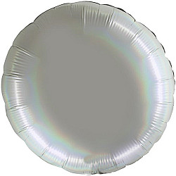 FOIL 36'' ΣΤΡΟΓΓΥΛΟ RAINBOW PLATINUM ΛΕΥΚΟ