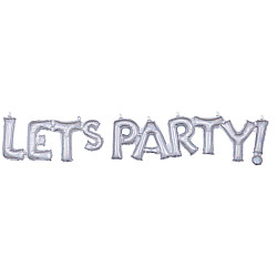 FOIL air filled LET'S PARTY ΑΣΗΜΙ