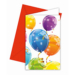 ΠΡΟΣΚΛΗΣΗ SPARKLING BALLOONS 6ΤΜΧ