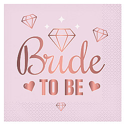 ΧΑΡΤΟΠΕΤΣΕΤΕΣ ΡΟΖ BRIDE TO BE 20TMX