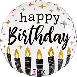 FOIL 18'' HAPPY BIRTHDAY SATIN ΚΕΡΑΚΙΑ