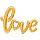 FOIL air filled LOVE ΧΡΥΣΟ
