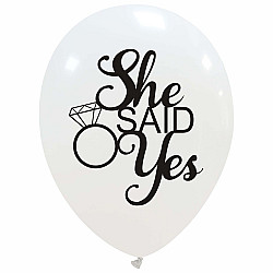 LATEX 12'' ΤΥΠΩΜΕΝΟ SHE SAID YES 25TEM