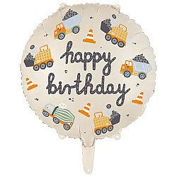 FOIL 18'' ΦΟΡΤΗΓΑ ΚΑΙ ΜΠΕΤΟΝΙΕΡΕΣ HAPPY BIRTHDAY