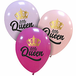 LATEX 12'' LITTLE QUEEN ΧΡΥΣΗ ΚΟΡΩΝΑ 25ΤΜΧ