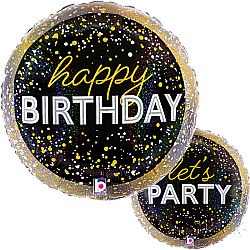 FOIL 18'' METALLIC BIRTHDAY 