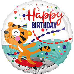 FOIL 17'' HAPPY TIGER BIRTHDAY