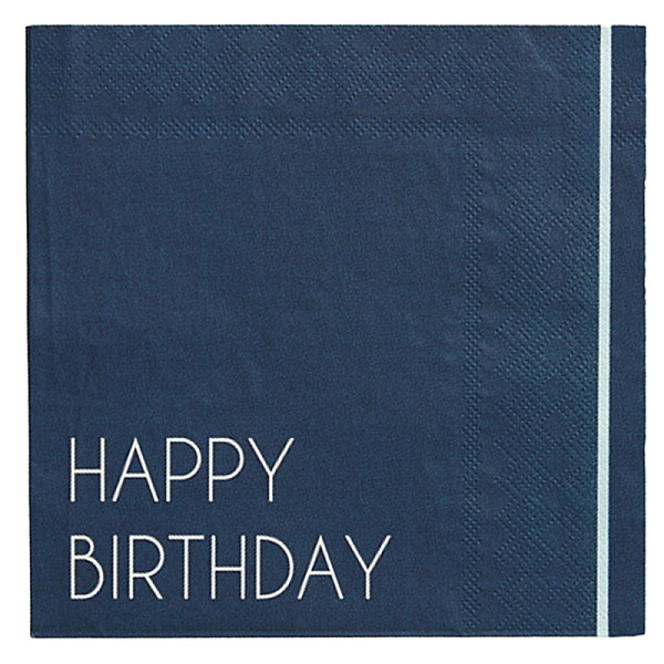 ΧΑΡΤΟΠΕΤΣΕΤΕΣ H.BIRTHDAY BLUE ELEGANT 16ΤΜΧ