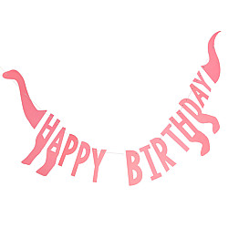 LETTER BANNER H.BIRTHDAY ΡΟΖ ΔΕΙΝΟΣΑΥΡΟΣ 1ΤΜΧ