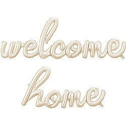 FOIL air filled WELCOME HOME CREAM