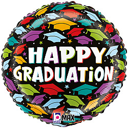  FOIL Mini/S 9'' GRADUATION ΠΟΛΥΧΡΩΜΑ ΚΑΠΕΛΑ