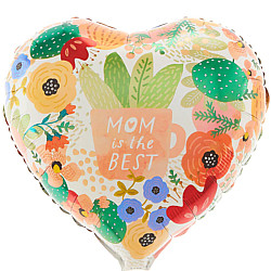 FOIL 18'' ΚΑΡΔΙΑ MOM IS THE BEST