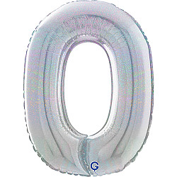 FOIL 26'' ΑΡΙΘΜΟΣ 0 ΑΣΗΜΙ glitter MID SIZE