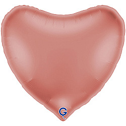 FOIL 36'' ΚΑΡΔΙΑ SATIN ROSE GOLD 